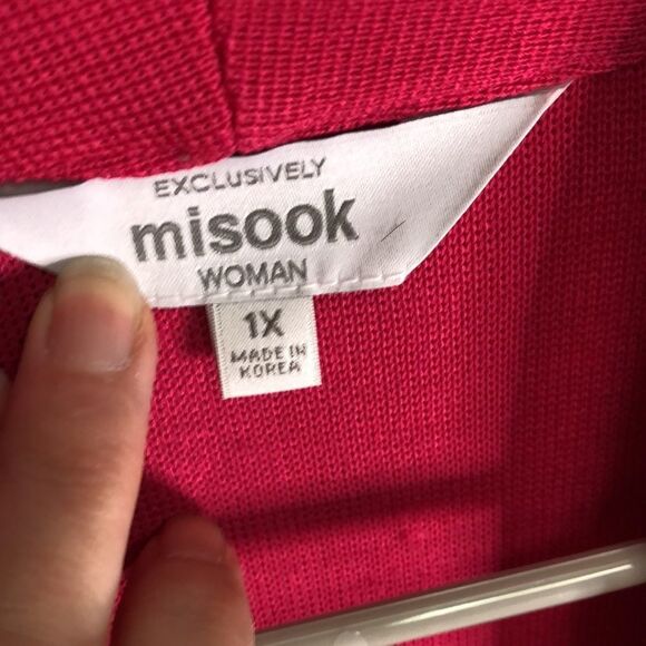MISOOK EXCLUSIVELY one button knit blazer pockets size 1X - Picture 6 of 7